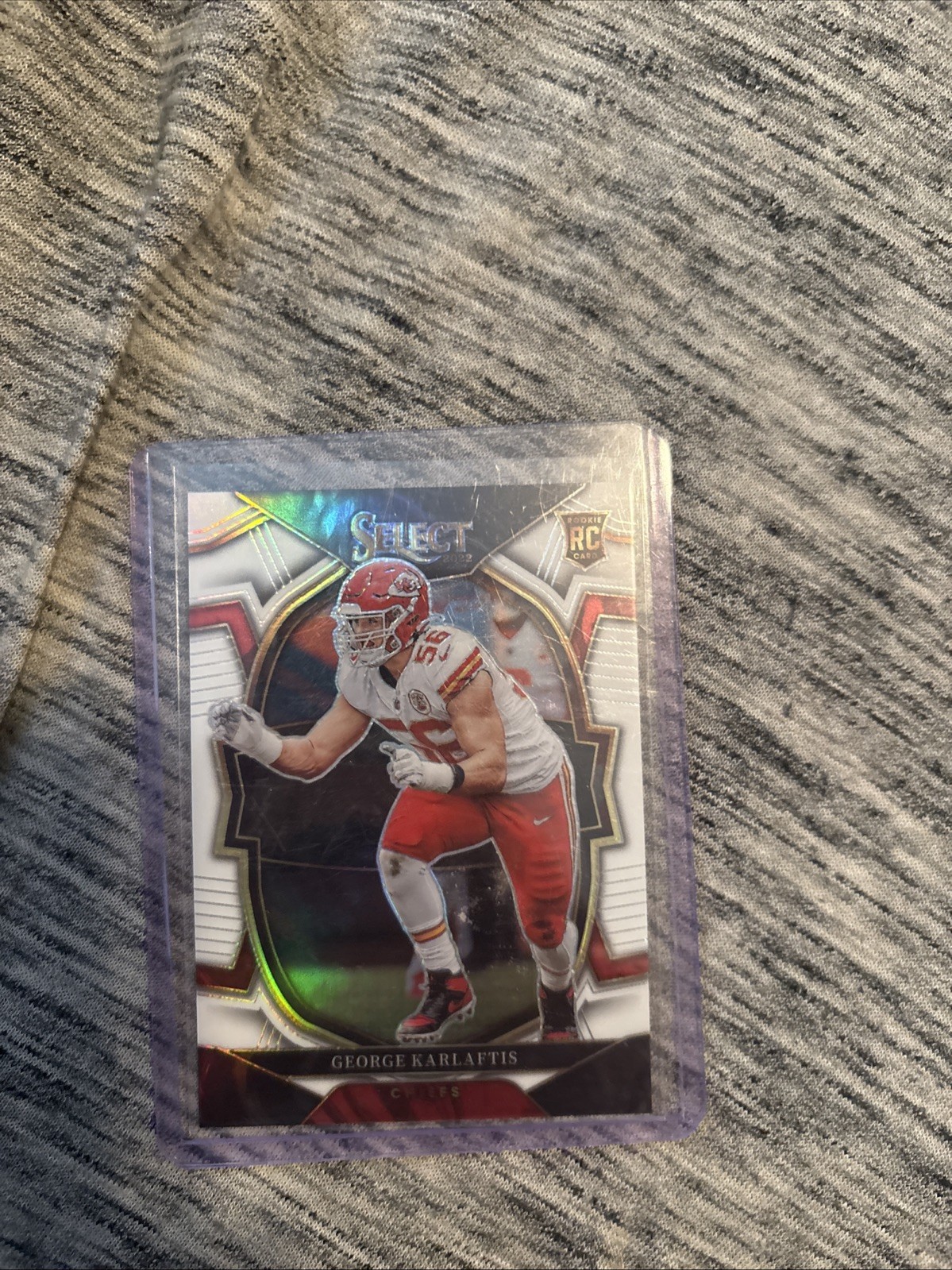 2022 Panini Select Concourse George Karlaftis #22 White Prizm /35 (RC)