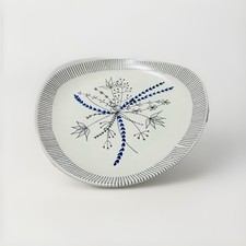 Hand Painted Stavangerflint Ceramic Plate Designed by Inger Waage