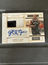2020-21 Panini National Treasures Lasting Legacies Jarrett Jack LL-JJA /25 Auto