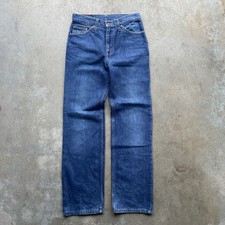 Levi's 505 - 0217 Jeans Straight Fit 30x30 Blue Wash Red Tab 1980's Vintage