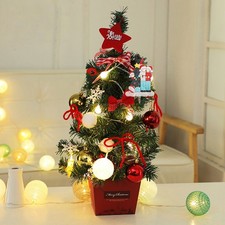 2Ft Christmas Tree Artificial with LED Lights Holiday Xmas Party Home Decoration