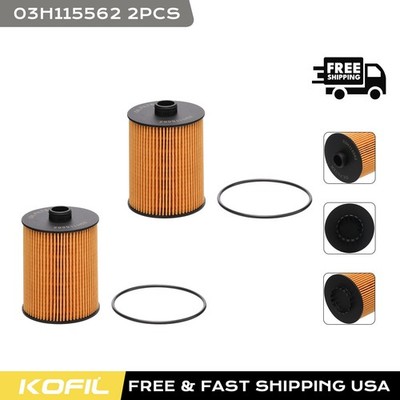 2PACK Oil Filter 03H115562 For Volkswagen CC Touareg Passat 3.6L V6 Porsche