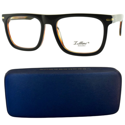 NEW!! ZELLINI LUNETTES T91027 C2 Blue Square Full Rim Optical Frame Eyeglasses