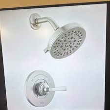 Delta 142822-SS Stainless Steel Shower Trim Set Single Handle Round Head
