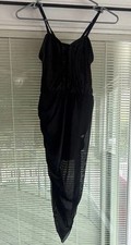 Tenth House Black Mesh Sheer dance costume/leotard- size adult small