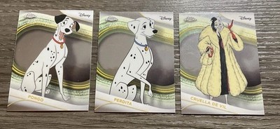 2025 Topps Chrome Disney 101 Dalmatians Movie Set (3) Cards