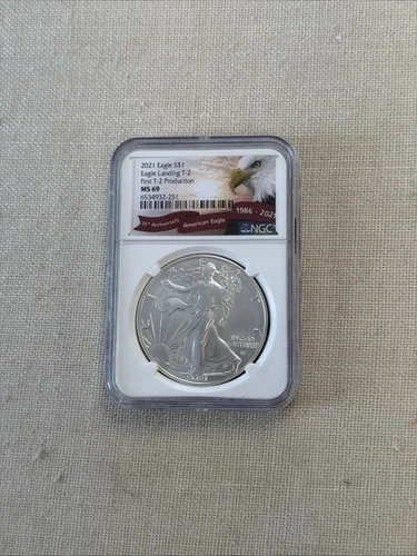 2021 American Silver Eagle Type 1 - NGC MS69
