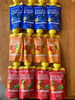 12 designer wellness energy smoothies fruit punch blue raspberry watermelon