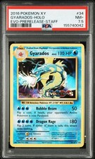 Pokémon 2016 XY Evolutions Gyarados Prerelease STAFF Holo 34/108 PSA 7.5 POP 1 on eBay