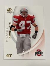 2010 SP Authentic Football #1 - A.J. Hawk - Ohio State Buckeyes