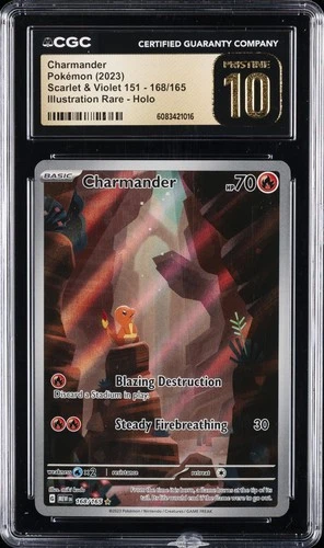 2023 POKEMON 151 #168 CHARMANDER CGC 10