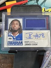 2022 Rookies & Stars James Cook Freshman Orientation RPA /99 RC #FO-JC - Bills