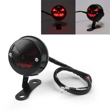 Moto Brake Stop Running Tail Light For Cafe Racer Bobber Custom Black EY