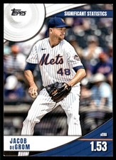 Jacob deGrom 2022 Topps #SS-18 New York Mets FREE SHIPPING AutographDen