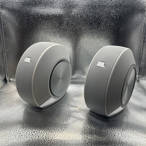 Pair of JBL Pebbles Pebble USB Powered PC Computer Speakers Silver Tested Works