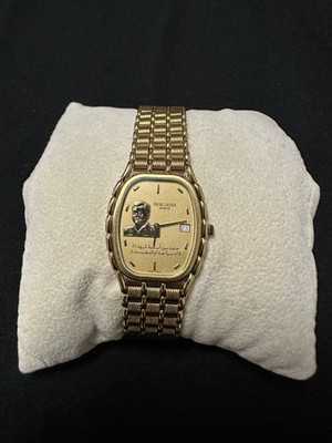Vintage Favre-Leuba Gold Watch   Saddam Hussein Engraving   Collector s Rarity