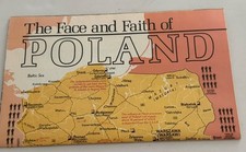 Vintage National Geographic Map. The Face and Faith of Poland 1982 37x22.5&rdquo;