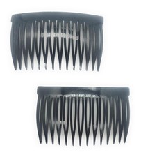 Good Hair Days USA Side combs, Curved Design Black 2 7/8" Set of 2 ,
