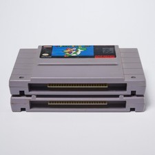 Super Mario World NBA Jam for Super Nintendo SNES Game Cartridge 2pc Lot