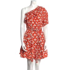 Rhode for Target Red Floral One Shoulder Ruffle Mini Dress Small Spring wedding