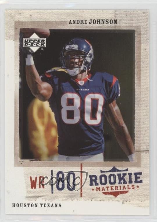 2005 Upper Deck Rookie Materials Andre Johnson #34 HOF 14gy