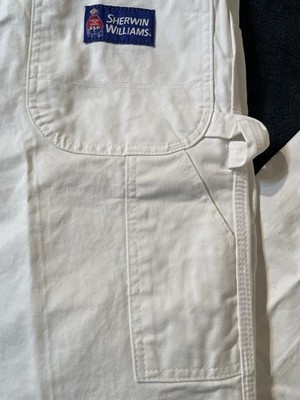 Vintage Dickies Sherwin Williams White Painter Pants Mens 36x34