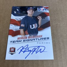 2015 USA Baseball Box AUTO ROOKIE SP /499 Morgan McCullough RC #18U-MC Card (f3)