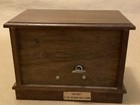 Vntg Royal Sealy? Wood Jewelry Music Box 1900's Japan Cabinet w/2 drawers 2doors — photo 3