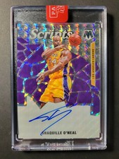 2019 Panini Mosaic SHAQUILLE O'NEAL On-Card Auto Scripts SCSON Lakers Sealed