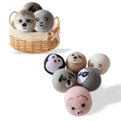 Wool Dryer Balls, Cute Pattern Drying Balls for Laundry, Anti Static, Saving ...