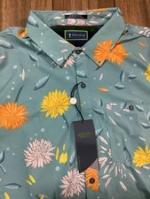 William Murray Golf Button Shirt Men’s XL Mums The Word Performance Resort Green