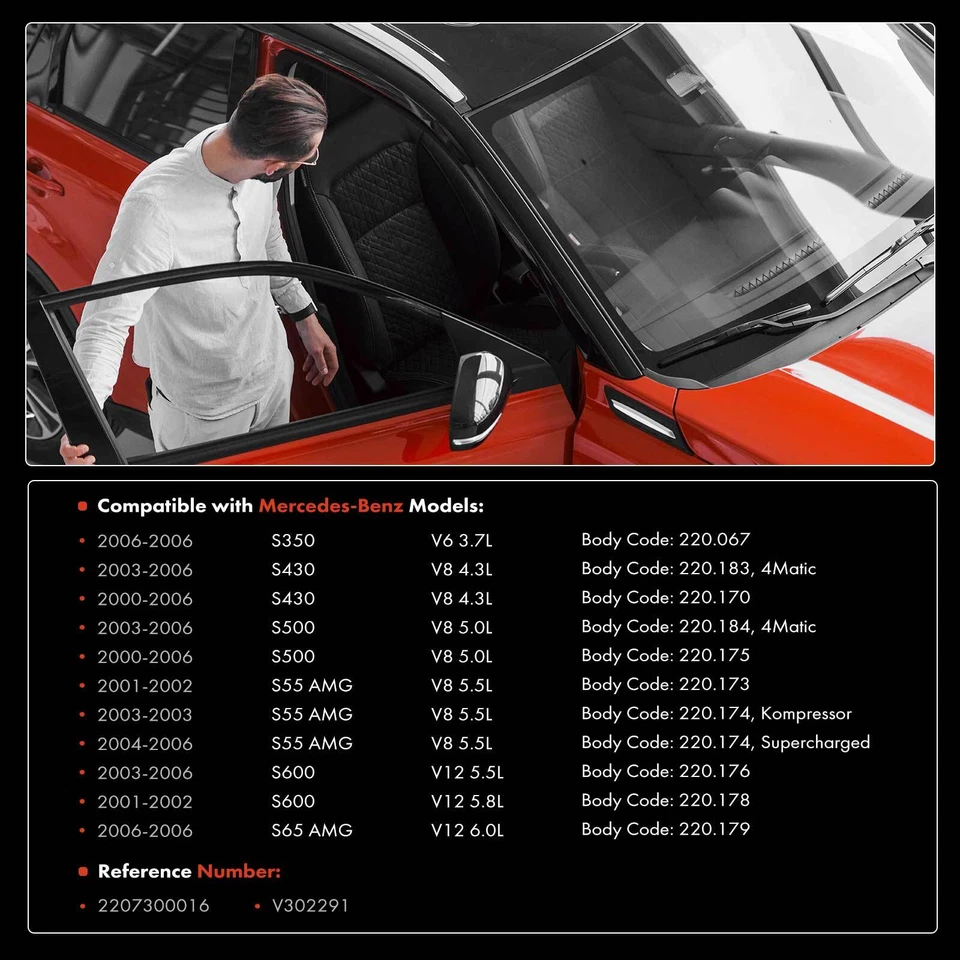 Стопор петельный ремень дверной чек 2 шт для заднего Mercedes-Benz S350 S430 S500 S600 - Изображение 2 из 4