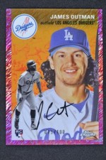 James Outman 2023 Topps Chrome Platinum Anniversary /100 Cream/Fuchsia Lava #35