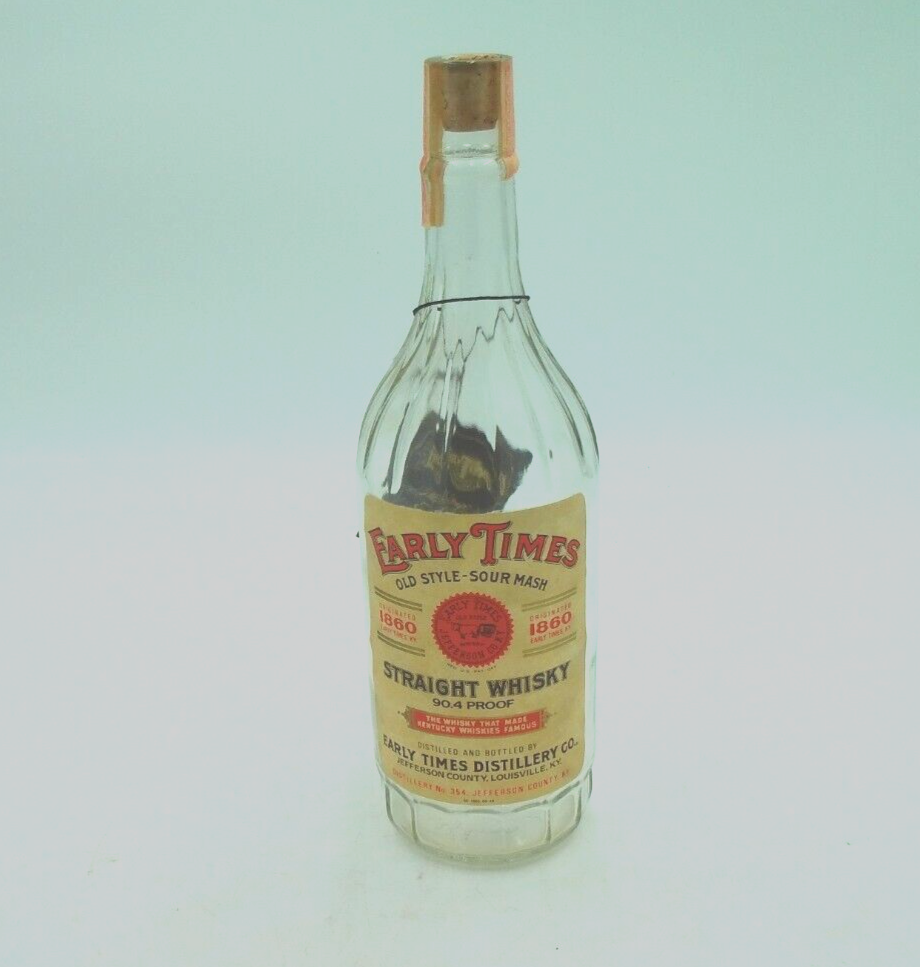 Vintage 1980 Early Times 1860 Heritage Edition Bourbon Whiskey 