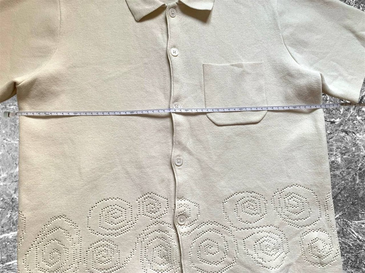 Stussy Perforated Swirl Knit T-Shirt size S mens vtg | eBay Stussy Perforated Swirl Knit T-Shirt size S mens vtg | eBay
