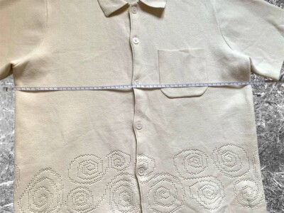 トップス Stussy Perforated Swirl Knit Shirt Cream Beige Stüssy Perforated Swirl Knit Shirt | SVD