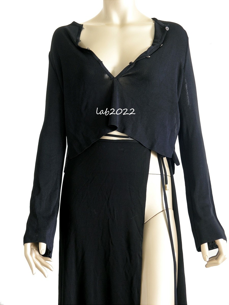 Gucci Tom Ford 1996 Deepest Décolletage Semi Sheer Silk Knit