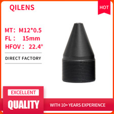 QILENS 2Megapixel HD 15mm Lens for CCTV Security IP Camera M12 0.5 Mount