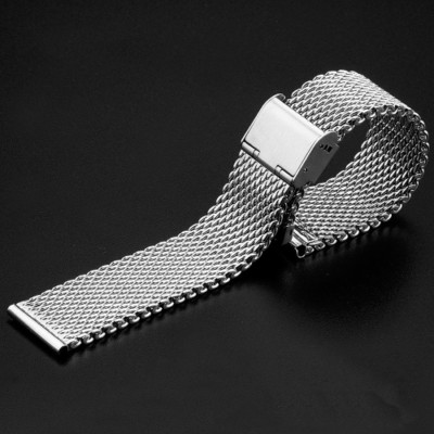 Premium Thicked Milanese Mesh Stainless Steel Watch Band Strap Metal 18 20 22 24