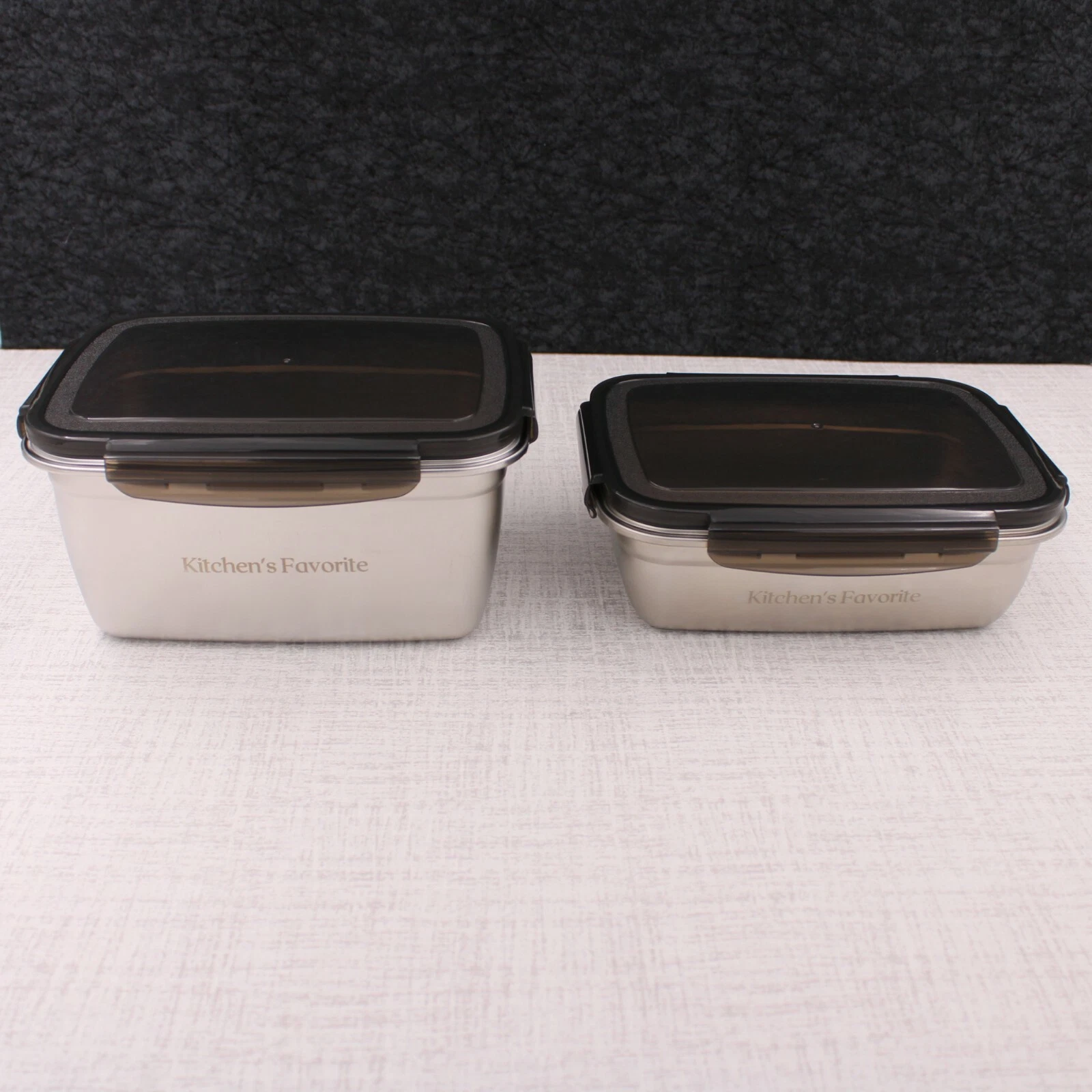 Kitchen’s Favorite Large Size Food Container Bundle Airtight Stainless-Steel
Opens in a new window o