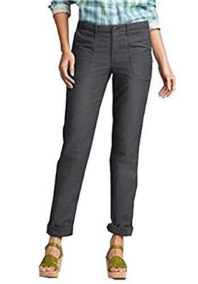 Hose Canvashose Damen von Eddie Bauer - Taupe  NEU