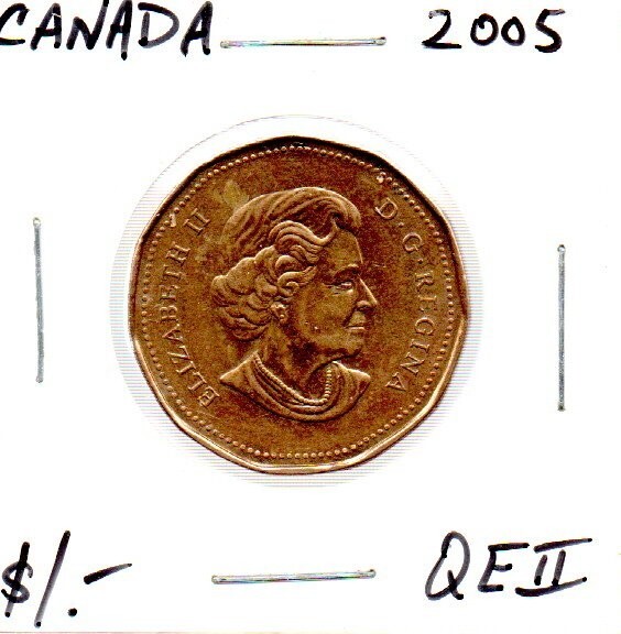 完全未使用品！　2005 カナダ 1CENT　エリザベス2世 Canada 1 Dollar Coin 2005 Queen Elizabeth II As Pictured | eBay