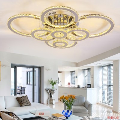 LED clear/amber Crystal Ceiling Light Living Chandelier Lobby Pendant Lamp  Yc