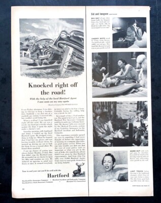 Life Magazine Ad HARTFORD INSURANCE COMPANY 1954 A2