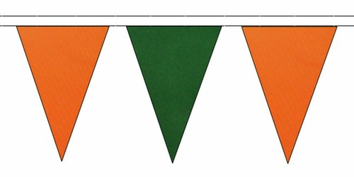 Orange Triangular Coloured Flag Polyester Bunting - Premium Quality - Picture 31 of 62