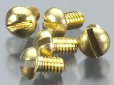 Woodland Round Head Screws 1-72 1/8 (5) - Model Railroad Scratch Supply - #h809
