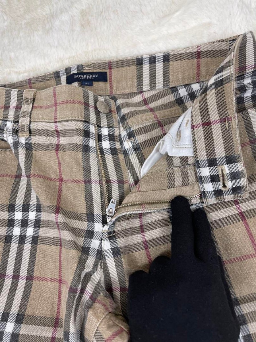 BURBERRY Nova Check Pants Men's Size 42 From Japan BURBERRY Nova Check Pants Men's Size 42 From Japan