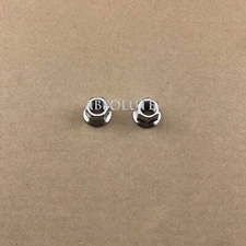 PAIR BMX BIKE 14MMx1 AXLE NUTS BEEFY CHROME BMX BICYCLE HUB NUTS OVER SIZED AXLE