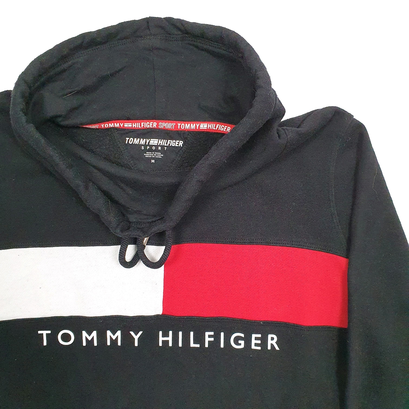 TOMMY HILFIGER Turtle Neck Sport Cotton  &  Polyester Fleece Jumper Womens M image 2