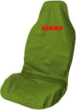 Claas Logo Waterproof Premium Large Olive Green Front Car Seat Cover Protector